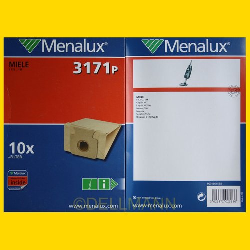 10x Staubsaugerbeutel Papier für Europlus M306 Menalux 3171P 