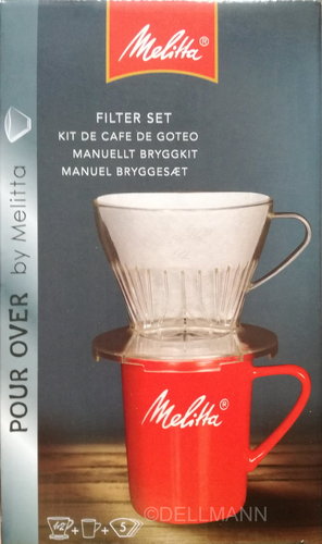 Melitta Pour-Over Set Kaffeezubereitung Filter + Tasse - Kaffeebereiter