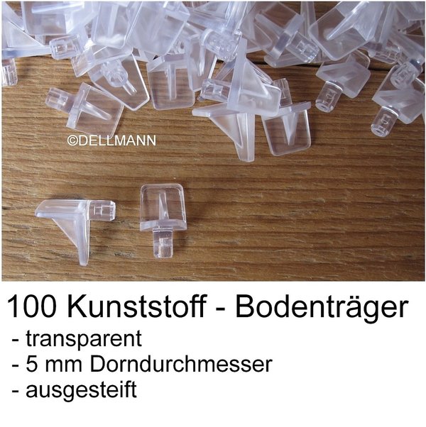 100 Kunststoff-Bodenträger - transparent