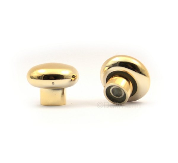 Möbelknopf - Kunststoff goldfarbig - Durchmesser 32 mm - 5027 Knopf