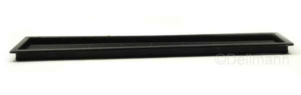 Lüftungsgitter Lüftungssieb Kunststoff schwarz 215x50 mm