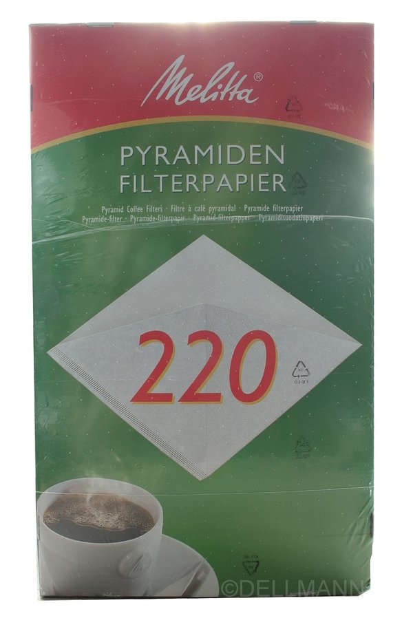 Melitta Filtertüten 220 - 100 Stück Pyramidenfilter für Gastronomie Gastrobedarf