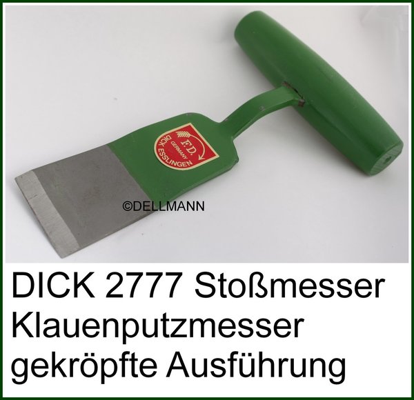 DICK Stoßmesser Klauenputzmesser 2777 mit Kröpfung slicing chisels