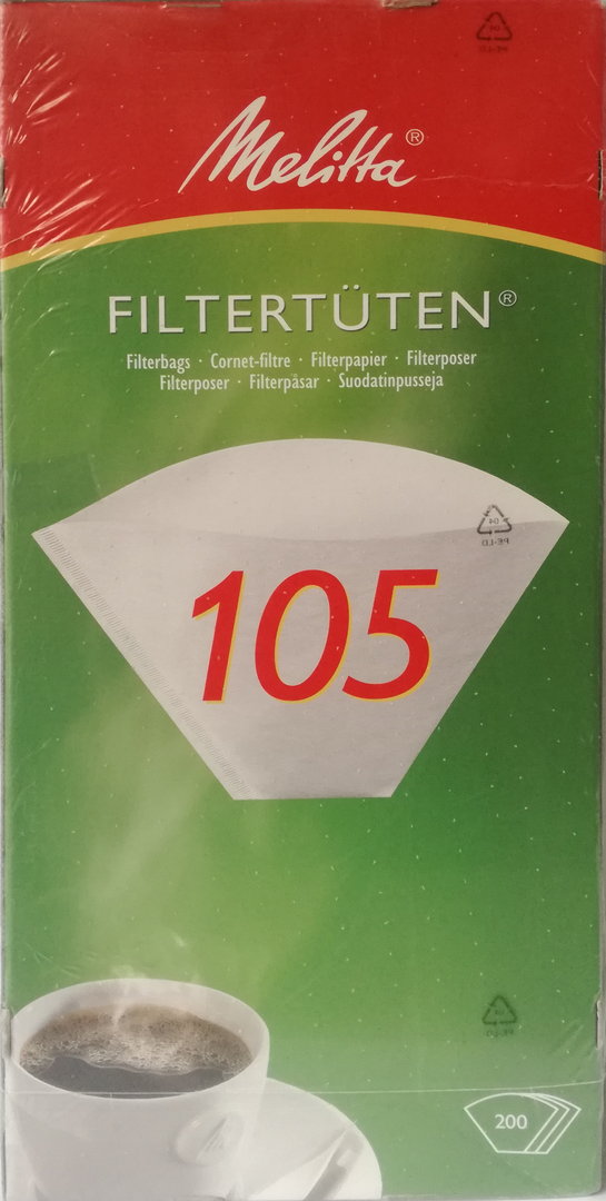 Melitta Filtertüten 105 - 200 Stück Filter Gastrobedarf Filter - 1 Packung
