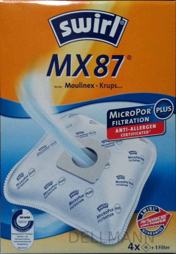 Swirl MX 87 MicroPor Plus Staubsaugerbeutel MX87 - 4 Beutel