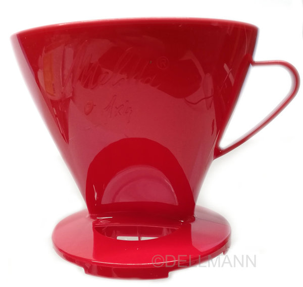 Melitta Kaffeefilter 1x4 rot Kunststoff - 110 Jahre Jubiläum Pour Over Filter