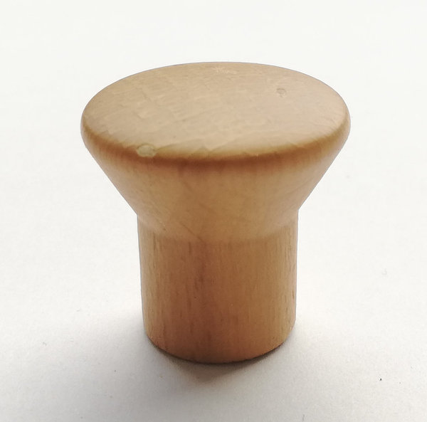 Möbelknopf Holz hell Durchmesser 14 / 23,5 mm - Höhe 24 mm