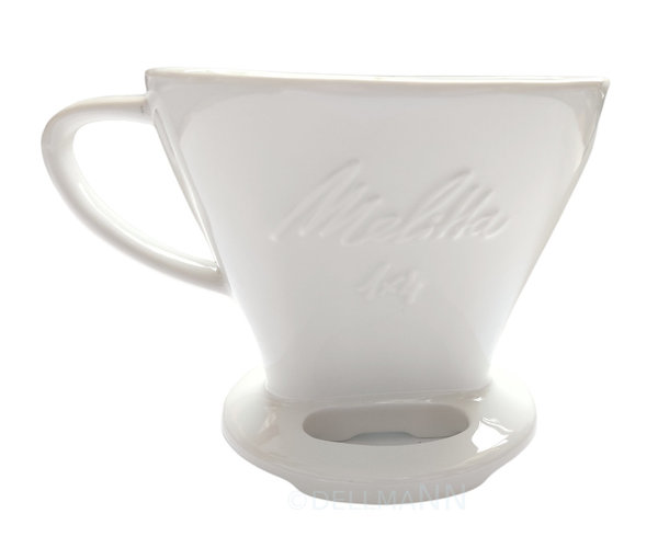 Melitta Kaffeefilter aus Porzellan 1x4 Kaffeefilter Handfilter weiß Porzellanfilter