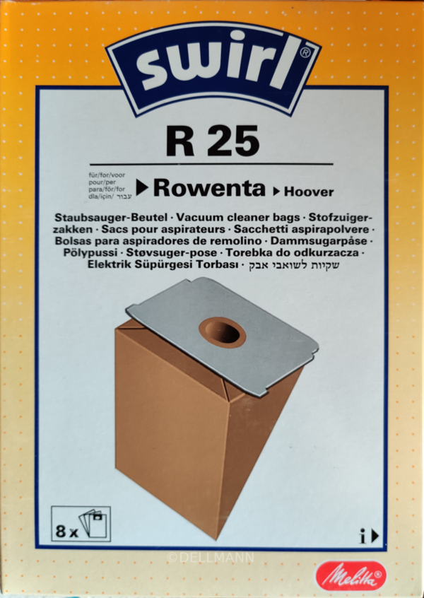 Swirl R 25 Staubsaugerbeutel R25 - 8 Papier- Beutel
