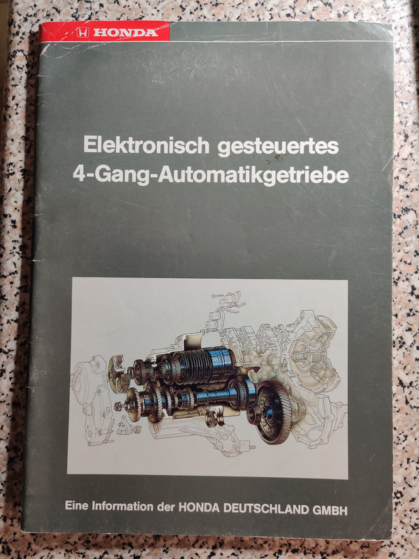 Honda Werkstatthandbuch Elektronisch gesteuertes 4-Gang-Automatikgetriebe 1987