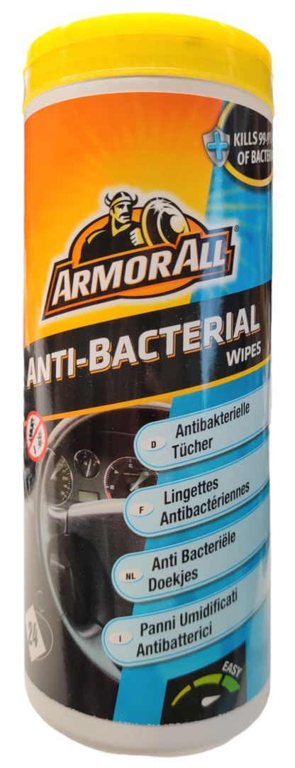 Armor All Anti-Bacterial Wipes Antibakterielle Tücher - 24 Stk ArmorAll